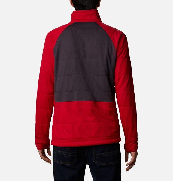 Columbia Parkdale Point Fleece Jacket Red For Men's NZ62931 New Zealand